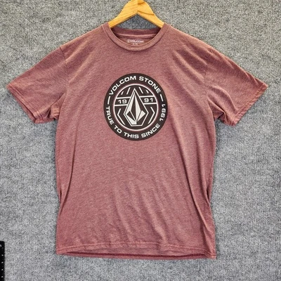 Volcom Shirt Mens Extra Large Red Graphic Tee Volcom Stone 1991 Logo - Image 1 of 4
