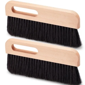 2 Pcs Concrete Brush Horsehair Bristles,12 Inch Length Wood Backed Masonry Co... - Picture 1 of 6