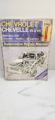 Manual de reparación Haynes 1969-87 Chevrolet Chevy Chevelle Malibu El Camino Foto 1 de 3