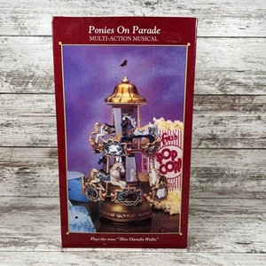 Enesco Ponies On Parade (1996) Multi-Action Musical Carousel (NEW/NIB) - Picture 1 of 8