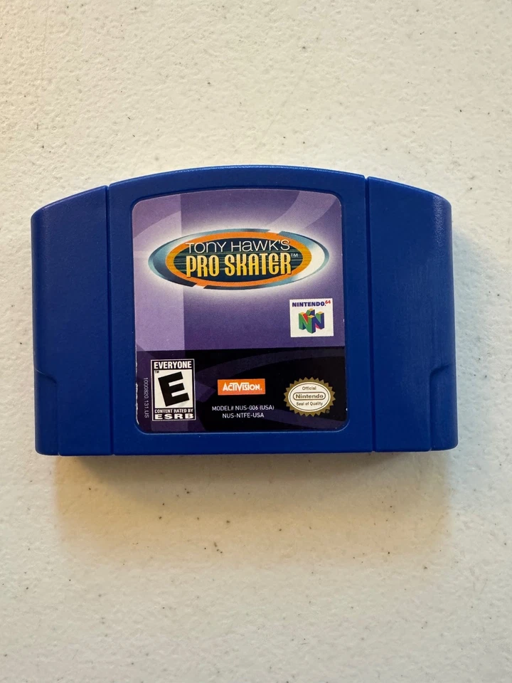 Картридж подлинный от оригинального производителя Nintendo 64 Tony Hawk's Pro Skater N64 ЧИСТЫЙ - Изображение 1 из 1