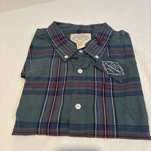St John’s Bay Green Mallard Teal Plaid Comfort Stretch 2XL New With Tags - Picture 1 of 9