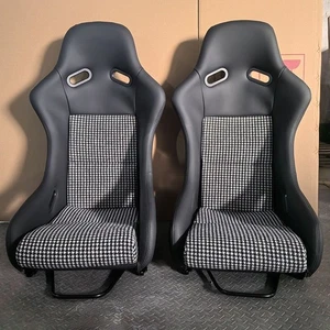 Paar EDYSTR Univ Schalensitze Porsche Carbon Rücken Stoff 986 987 997 911 GT3 GT4 - Bild 1 von 4