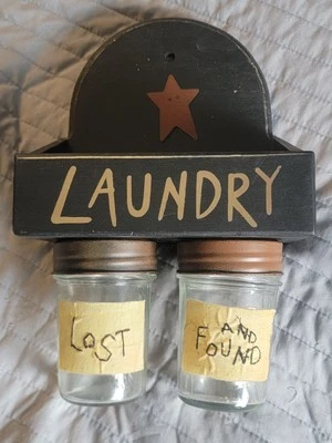 Primitive Laundry Lost And Found Decor - Image 1 of 4