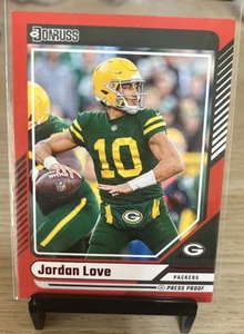 2024 Panini Donruss - Red Press Proof #230 Jordan Love - Picture 1 of 2