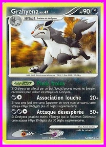 Carte Pokemon " GRAHYENA " Niv 47 PLATINE PV 90 54/127 UNCO ◊ VF - Bild 1 von 1