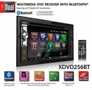 DUAL XDVD256BT 2X-Din reproductor de CD DVD Receptor de automóvil USB AUXILIAR Bluetooth Entrada de cámara - Imagen 1 de 1