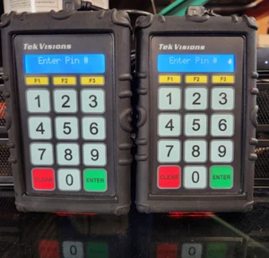 Lot of 2 Tekvisions Armour Scan Fully Programmable Mini-Terminal LCD Pinpad - Picture 1 of 8