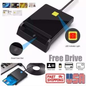 DOD Military USB Smart Card Reader for Common Access CAC/Government/National ID - Zdjęcie 1 z 13