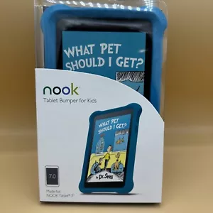 Nook MicroFoam Bumper Kids Case for 7" Nook 7 Tablet NEW in BOX - Blue - Picture 1 of 7