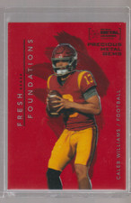 2022 Skybox Metal Universe CALEB WILLIAMS Red PMG 059/100 Fresh Foundations Gems