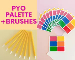 10/25/50/100 Combo Pack with Brushes Paint Your Own PYO Cookie Icing Palette - Picture 1 of 7