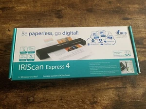 IRIScan Express 4 USB Portable 1200 dpi Scanner In Original Box Tested Working - Picture 1 of 3