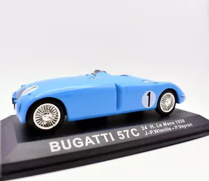 Modellino auto Formula 1 F1 scala 1:43 Bugatti 57C IXO modellismo statico asta - Foto 1 di 4