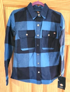 DICKIES DuraTech Renegade Flanellhemd schwarz blau langarm Damen XS NEU - Bild 1 von 7