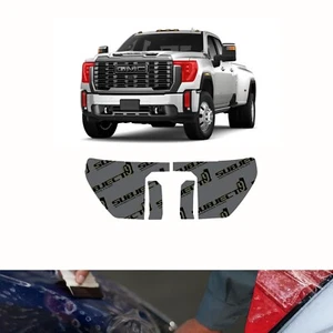 24 GMC Sierra 2500 HD Pre-Cut  Headlight Protection Clear Film PPF bra - Picture 1 of 6