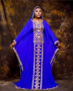 Venta Nuevo Diseño Royal Dubai Marroquí Elegante Georgette Kaftan Longitud de Piso Ms 23 - Imagen 1 de 6