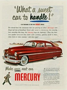 OLD 1948 AMERICAN MAGAZINE MOTOR CAR ADVERT FOR MERCURY CARS b202 - Afbeelding 1 van 1