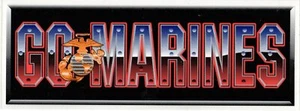 Pegatina de parachoques Go Marines - Imagen 1 de 1