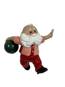 Adorno de Navidad Hallmark 1988 Polar Bowler Santa Claus bolos - Imagen 1 de 6