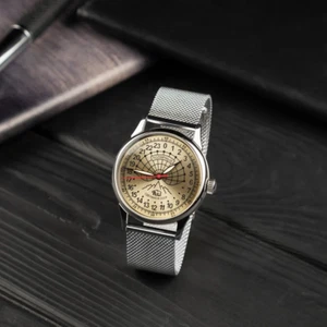 Vintage soviet mens watch Raketa Polar 24-Hour, Mechanical, NEW - Picture 1 of 3
