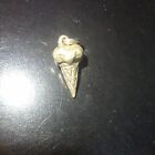 Ice Cream Scoop on Cone 3D 925 Solid Sterling Silver Charm Pendant MADE IN USA