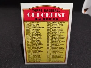 1972 Topps Baseball 3rd Series Checklist Unmarked #251 LP - Picture 1 of 2