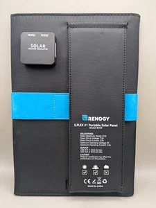 Renogy E.FLEX 21 Watt Foldable Portable Solar Panel w/Kickstand, Black (Used) - Picture 1 of 15