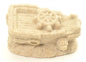 Sand Figurine Sunken Ship 1450G Collectible Beach Home Decor Naitical Decoration - Picture 1 of 8