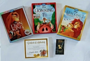 Disney's Lion King Movie Trilogy (Blu-ray/DVD, 2017- 6-Disc Set) NO DIGITAL HD - Picture 1 of 5