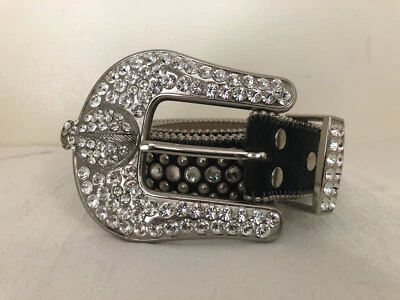 Cinturón Ladybug Vintage Retirado B.B.Simon Negro Talla XXL Pelo de Poni Cuero Italiano Foto 1 de 4