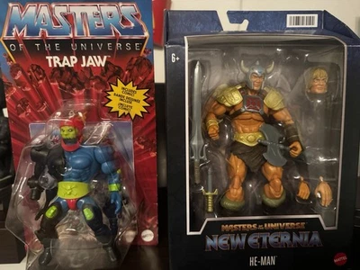Masters of the Universe Origins 14 cm Action Figur: Trap Jaw+ He-Man Mastercerse - Bild 1 von 2