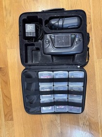 SEGA Game Gear Console with Carrying Case + Games
