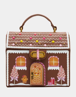 Betsey Johnson Kitsch Baking Spirits Bright Light Up Gingerbread House Crossbody - Image 1 of 4