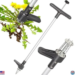 Stand Up Weed Puller Tool with 5 Claws, Long Handle Dandelion Root Remover - Picture 1 of 6