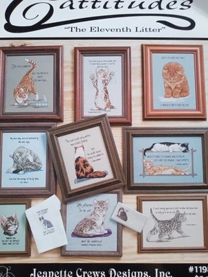 Eleventh Cats Cross Stitch Pattern Book Cat Patterns Cat Lady Cross Stitch - Image 1 of 3