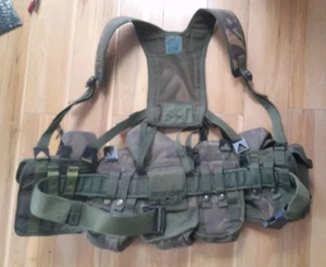 Falklands war - British Army 1 Para DPM Webbing Load Carry Belt with 7 Pouches - Picture 1 of 3
