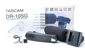 Tascam DR-10SG Camera-Mountable Audio Recorder with Shotgun Microphone Used JP - Picture 1 of 8