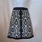 LAUNDRY by SHELLI SEGAL skirt Sz 6 FLORAL poly-rayon-spandex FORMAL CASUAL WORK