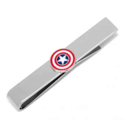 Marvel Captain America Shield Tie Bar Officially Licensed Silver Color - Image 1 of 2