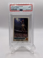 1990 Panini Basketball Sticker Shawn Kemp RC #20 PSA 9 MINT