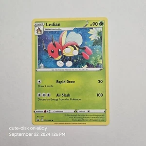 Pokémon TCG Ledian 005/198 Swsh06: Sword & Shield Chilling Reign Regular - Picture 1 of 3