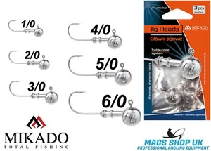MIKADO FISHING JIG HEADS ''OMGAJL'' VARIETY SIZES & WEIGHTS, PREDATOR, SPINNING - Picture 1 of 8