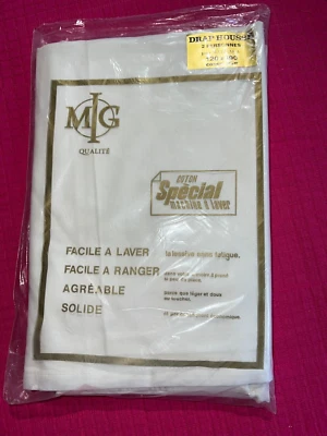 Drap housse  en pur coton  made in France pour matelas 120 cm x 190 cm réf D368 - Photo 1/4