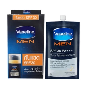 Vaseline Men SPF30 PA+++ UV Protection Sun Face Serum Anti Spot 7g X 6 Sachets - Picture 1 of 7
