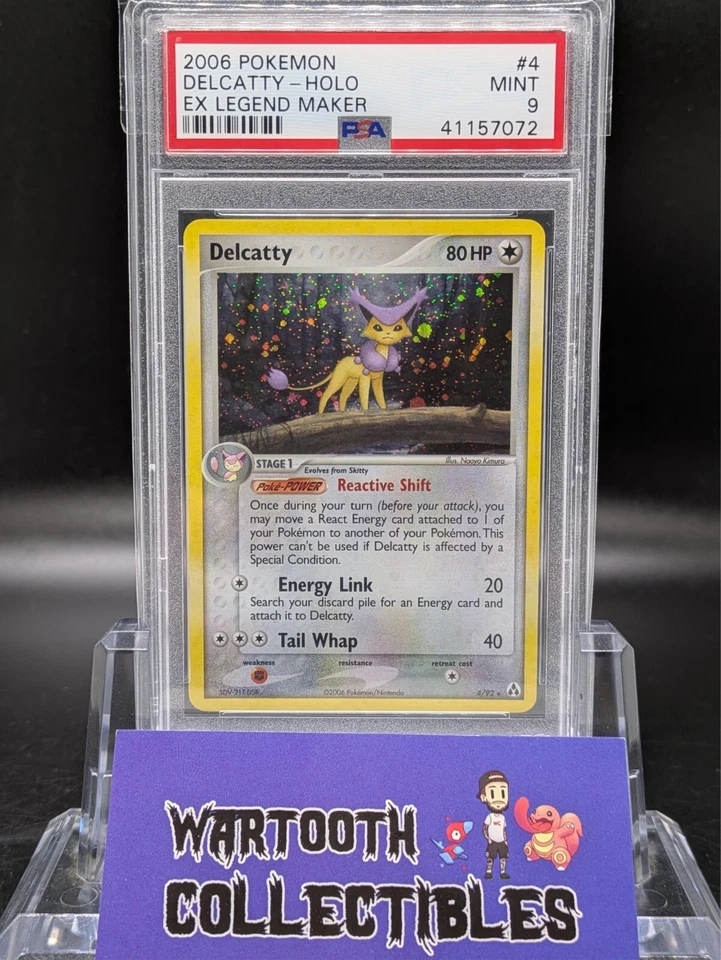 2006 POKEMON EX LEGEND MAKER #4 DELCATTY-HOLO PSA 9 - Image 1 of 1