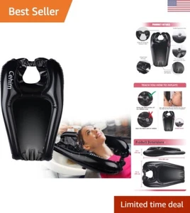 Portable Hair Washing Sink - Inflatable Basin for Bedridden, Handicapped & More - Picture 1 of 11