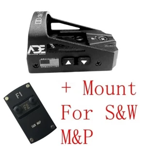 Ade RD3-012 Waterproof RED Dot Sight + F1 Smith Wesson MP Shield SD40VE SD40 SD9 - Picture 1 of 12