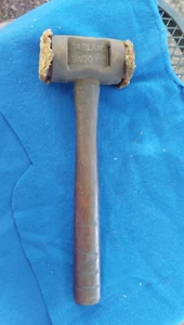 Vintage Garland No. 2 Split Head Rawhide Mallet Hammer Saco Maine - Picture 1 of 10