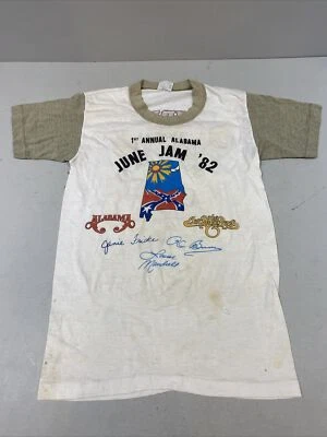 Rare Vintage 1st Annual Alabama June Jam 1982 Single Stitch T-Shirt Sz S - Image 1 of 4